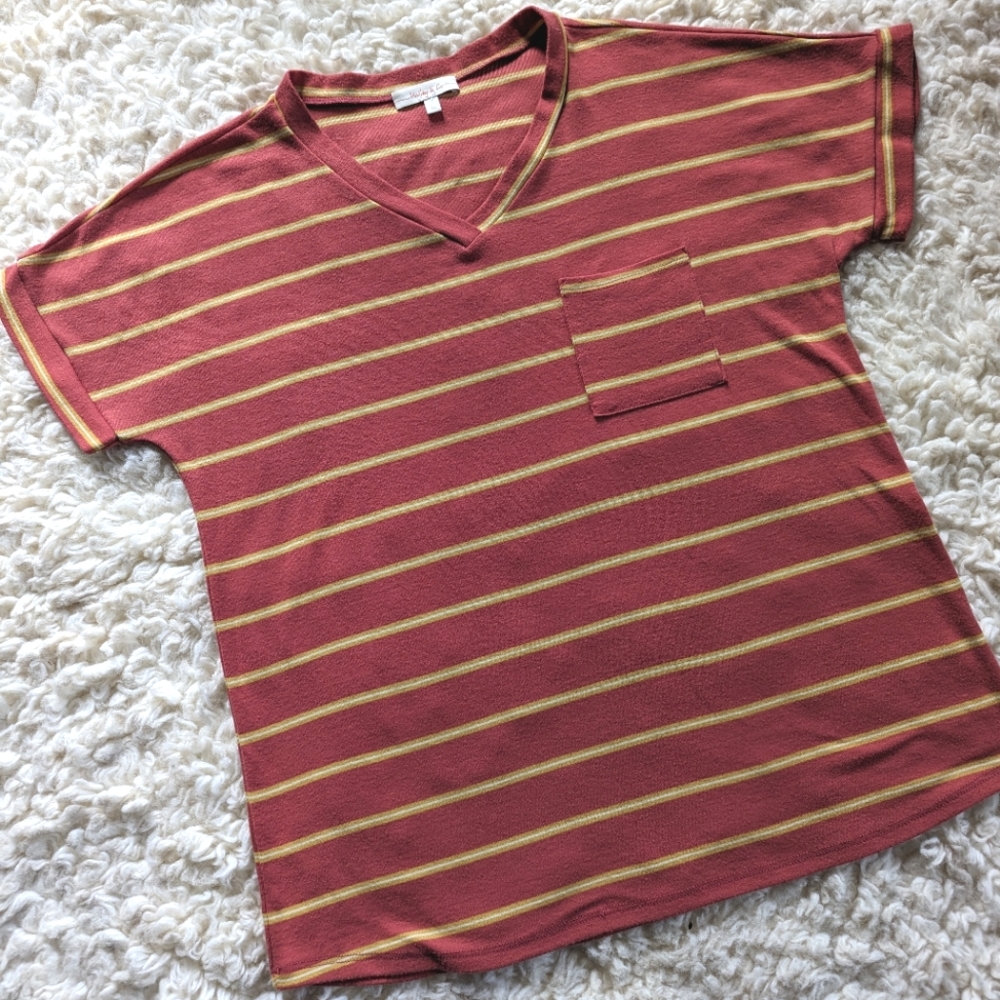 Cute Super Soft Striped T-Shirt for Fall